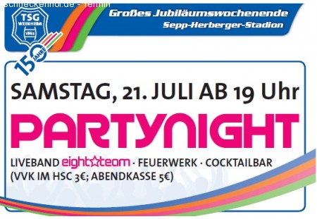 Partynight Werbeplakat
