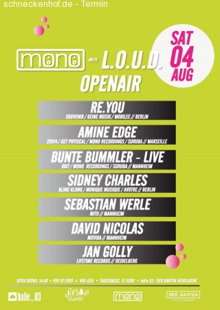 mono meets L.O.U.D. Open Air Werbeplakat