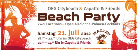 Malibu Beach Party Werbeplakat