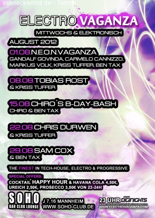 Electrovaganza Werbeplakat