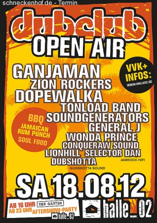 Dub Club - Open Air Werbeplakat