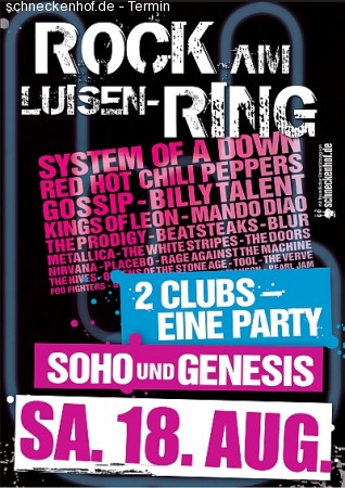 Rock am Luisenring – Double Cl Werbeplakat