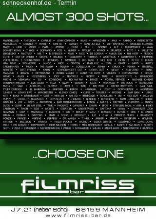 SaturdayLateNight@Filmriss Werbeplakat