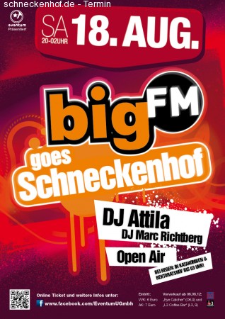 bigFM goes Schneckenhof Werbeplakat