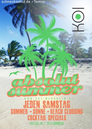 ABSOLUT SUMMER Werbeplakat