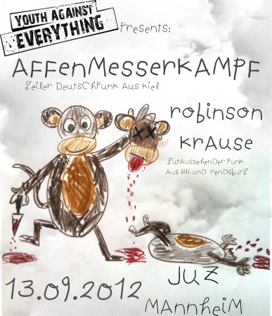 Geile Punk-Show im Juz MA Werbeplakat