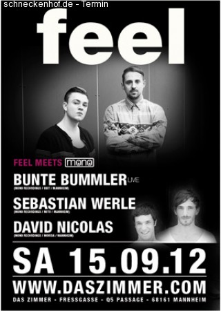 Feel meets mono Werbeplakat