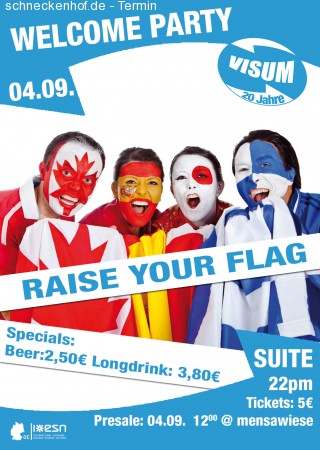 VISUM Welcome Party Werbeplakat