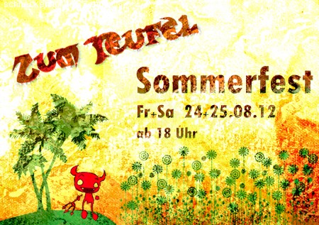 Zum Teufel Sommerfest Werbeplakat
