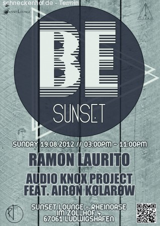 Be Sunset Werbeplakat