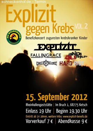 Explizit gegen Krebs Vol. 2 Werbeplakat