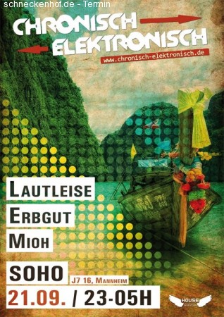 Chronisch Elektronisch Werbeplakat