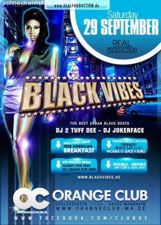 Black  Vibes Werbeplakat