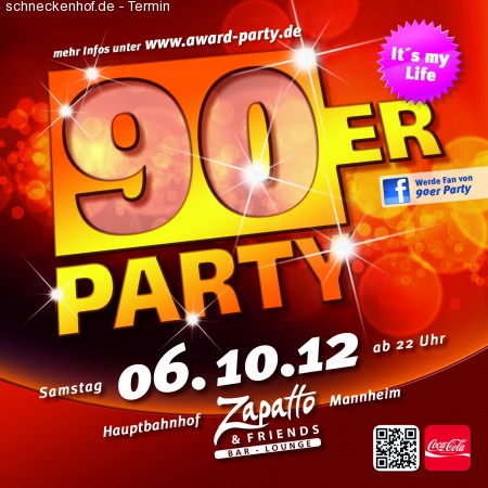 90er Party Werbeplakat