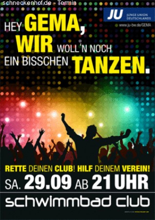 Hey GEMA wir woll´n noch Werbeplakat