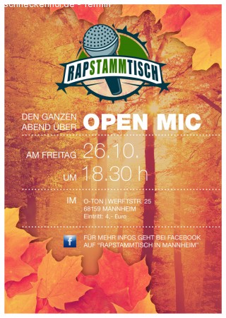 Rapstammtisch Werbeplakat