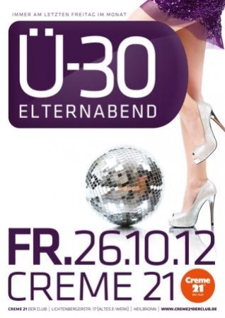 Ü30 Elternabend Werbeplakat