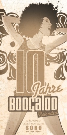 10 Jahre Boogaloo Werbeplakat