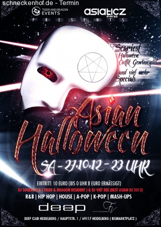 Asian Halloween @ Deep Club Werbeplakat