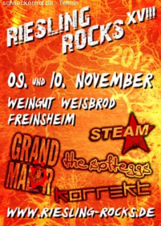 Riesling Rocks Xviii - Samtag Werbeplakat