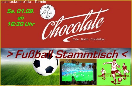 Fußball Stammtisch Werbeplakat