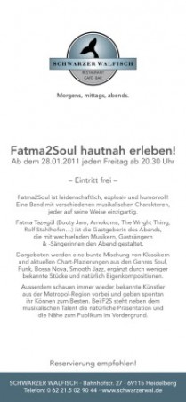 Fatma2Soul hautnah Werbeplakat