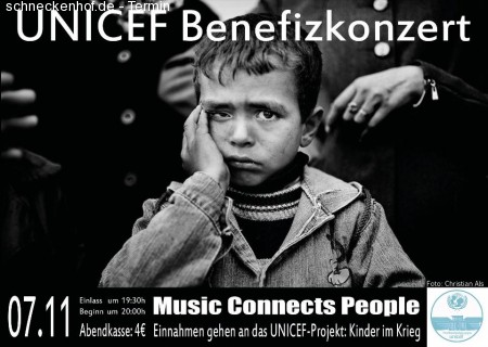 UNICEF Benefizkonzert Werbeplakat