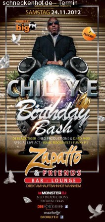Dj Chilly E Birthday Bash Werbeplakat