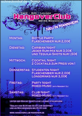 Bottle Party Werbeplakat
