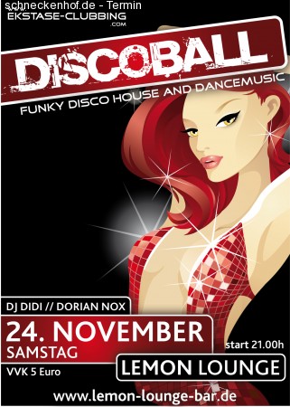 Discoball Werbeplakat