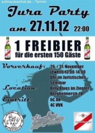 Jura Party Werbeplakat