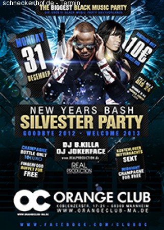 New Years Bash Werbeplakat