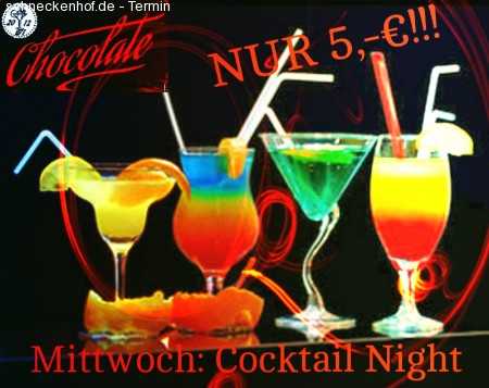 Mittwoch Cocktail Night Party Werbeplakat