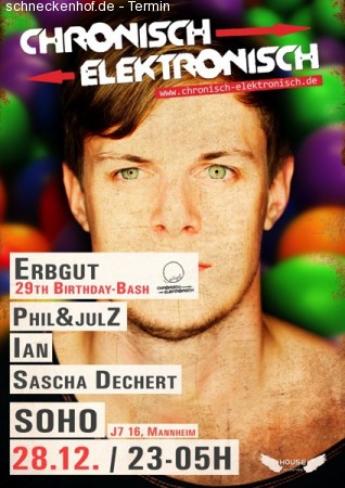 Chronisch Elektronisch-Erbgut Werbeplakat