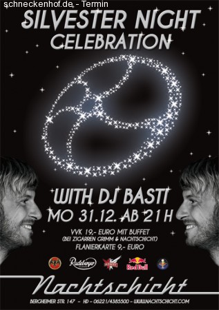 Silvester Night Celebration Werbeplakat