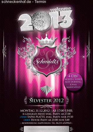 Silvester 2012/2013 Werbeplakat