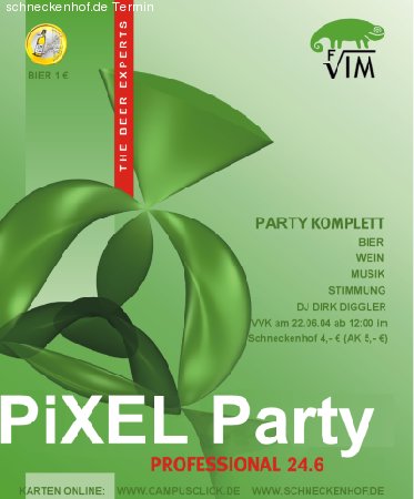 Pixelparty Professional Werbeplakat