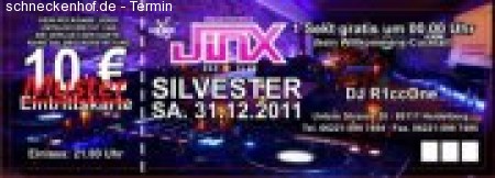 Silvester Party im Jinx Werbeplakat
