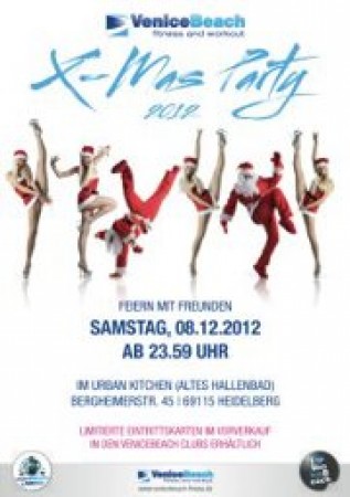 Venice Beach X-Mas Party Werbeplakat