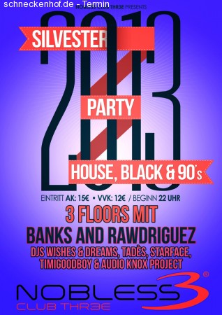 Silvester Party Werbeplakat