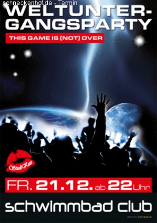 Weltuntergangsparty Werbeplakat