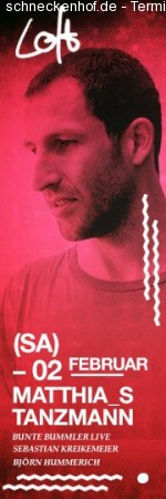 Matthias Tanzmann @ Loft Club Werbeplakat