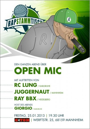 Rapstammtisch Werbeplakat