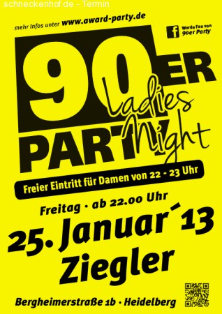90er ::Ladies Night:: Werbeplakat