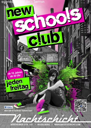 NSC New Schools Club Werbeplakat