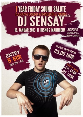 One Year Friday Sound Salute Werbeplakat