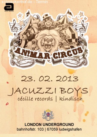 An!mar C!rcus >> Jacuzzi Boys Werbeplakat