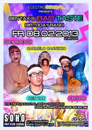 Bad Taste Birthday Bash Werbeplakat