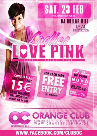 Ladies Love Pink Werbeplakat