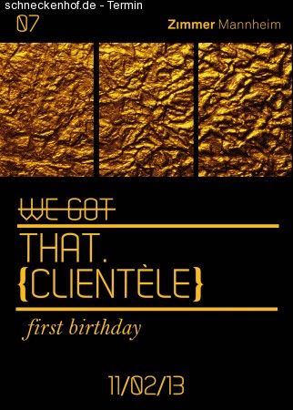 That Clientèle - 1st Birthday Werbeplakat
